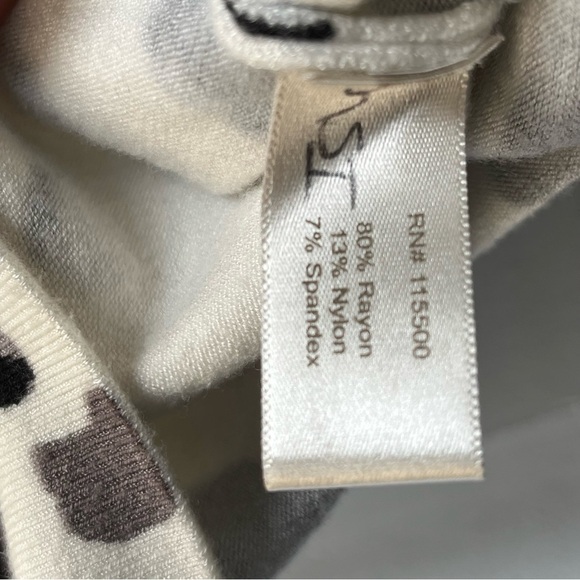 Boston Proper Zebra Leopard Print Zip-Up Cardigan - Picture 3 of 8